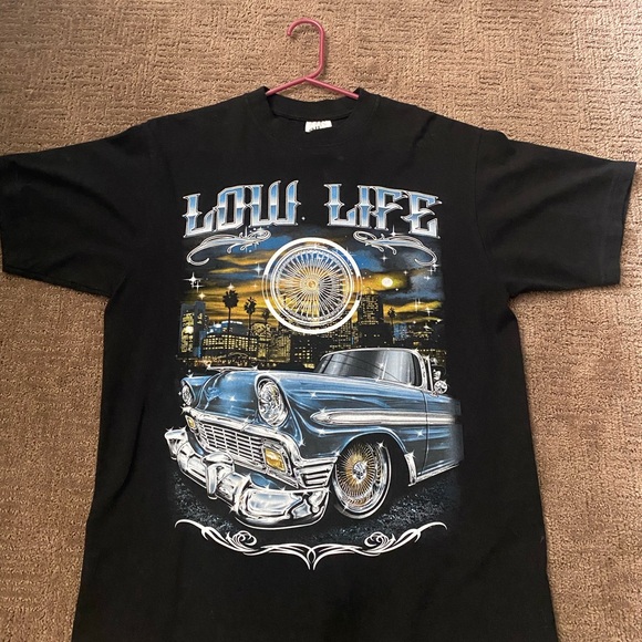 Low Life Black Graphic T-Shirt Shaka wear - Picture 1 of 3